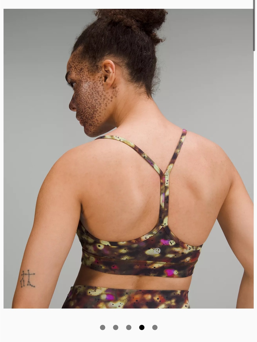 Women’s Printed Strappy Sports Bra in Multi-Color
